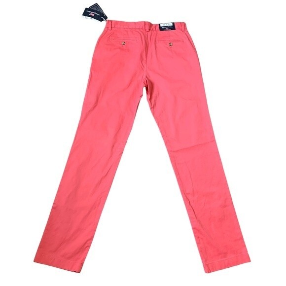 NWT Vineyard Vines Breaker Pants Flat Front Salmon Pink 31 x 34 - Picture 3 of 13